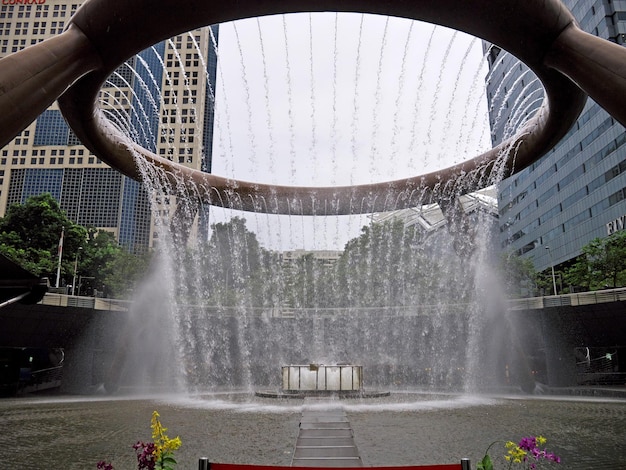 La fontaine du riche Singapour