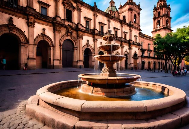 Photo une fontaine avec une fontaine qui dit le nom dessus