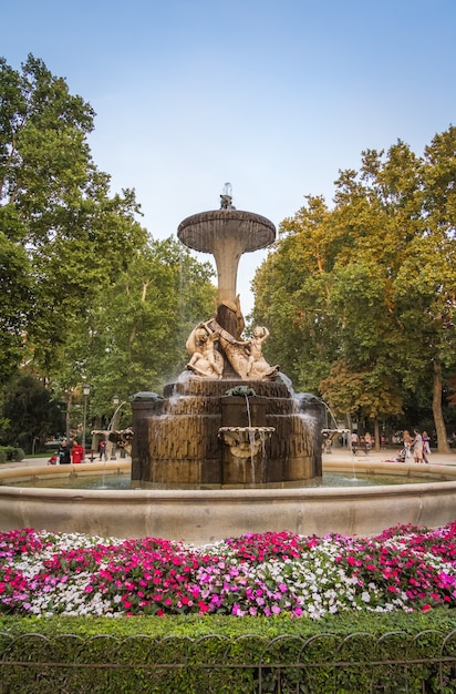 Fontaine des Galapagos dans le parc du Buen Retiro, Madrid