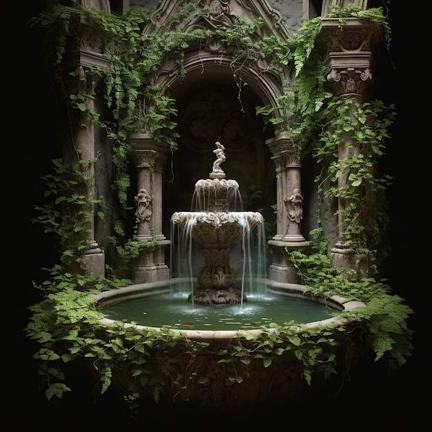 Une fontaine romaine mystique