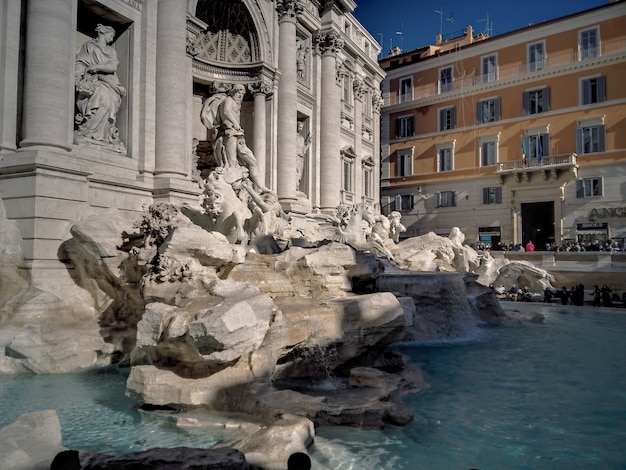 La fontaine de Trevi à Rome Italie