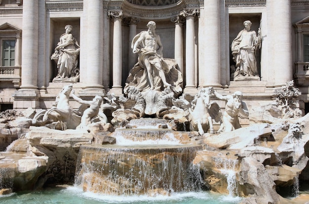 La fontaine de Trevi à Rome Italie