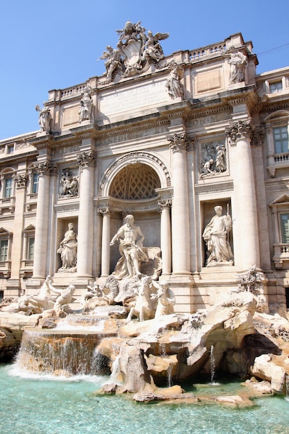 La fontaine de Trevi à Rome Italie