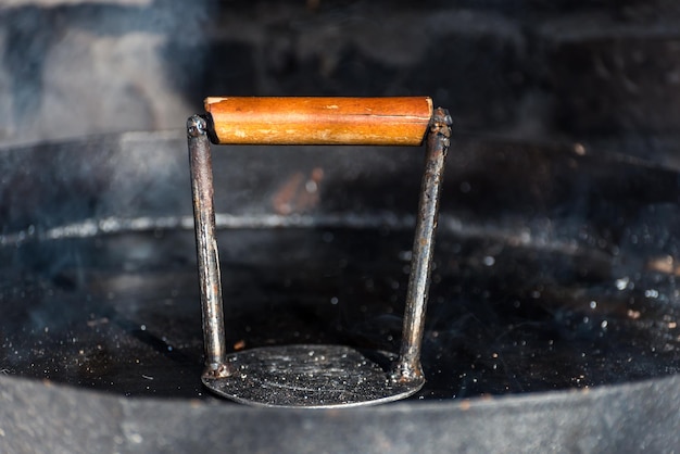 Fonte pour le foulage de la viande préparation hamburger maison