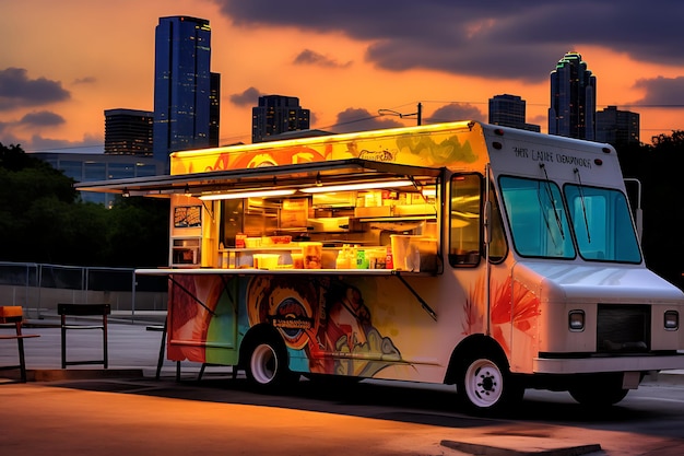 Le food truck culinaire d'Austin est une photo.