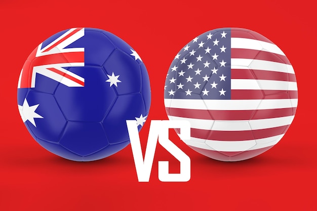 Football Australie VS États-Unis