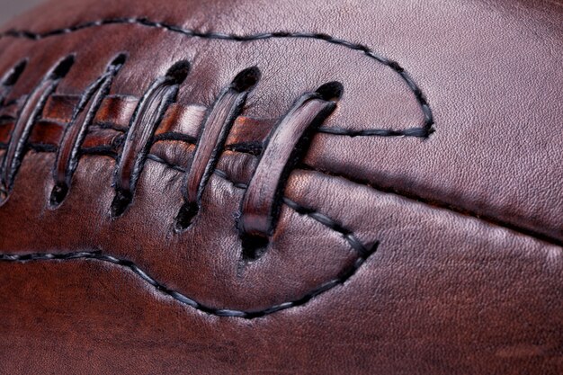 Football vintage en cuir