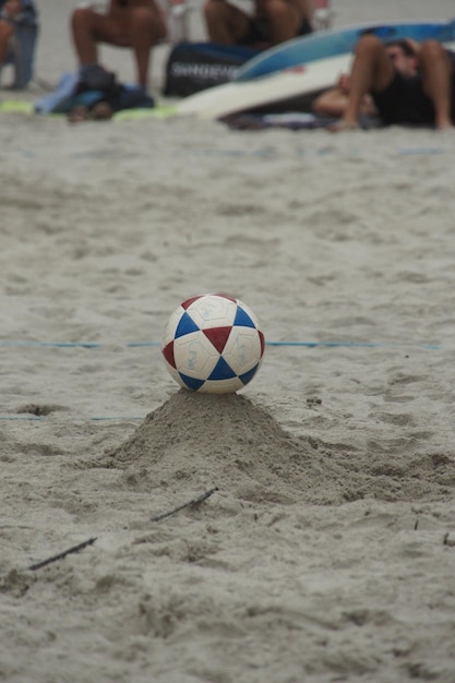 Photo footvolley le dimanche après-midi à la plage de cambory