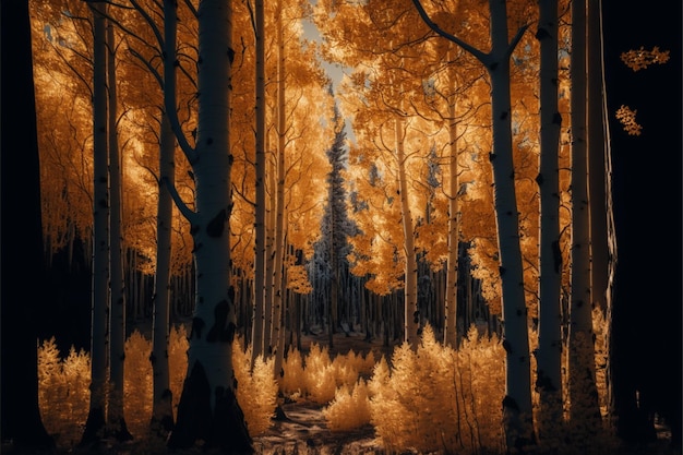 Une forêt avec un chemin qui a le mot " dessus "