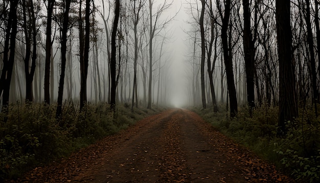 La forêt effrayante d'Halloween