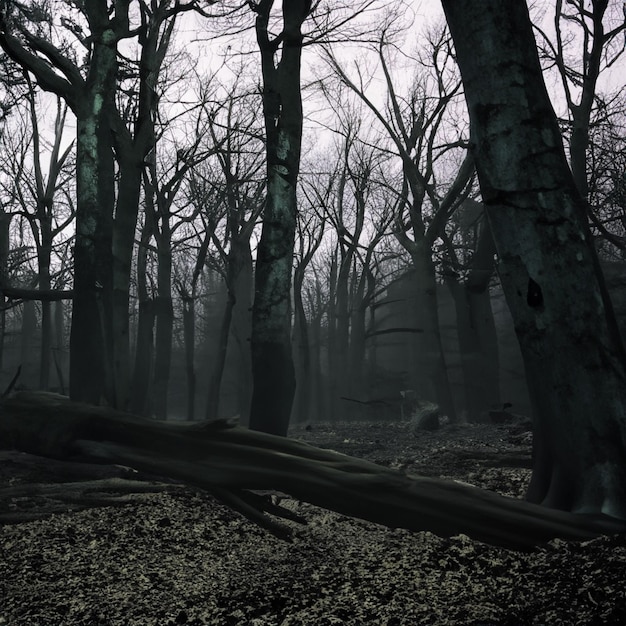 une forêt effrayante