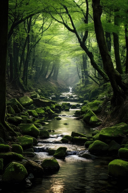 Forêt enchanteuse, belle et de haute qualité.