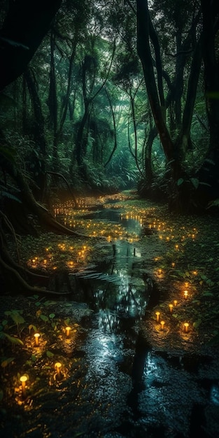 La forêt est un endroit magique.