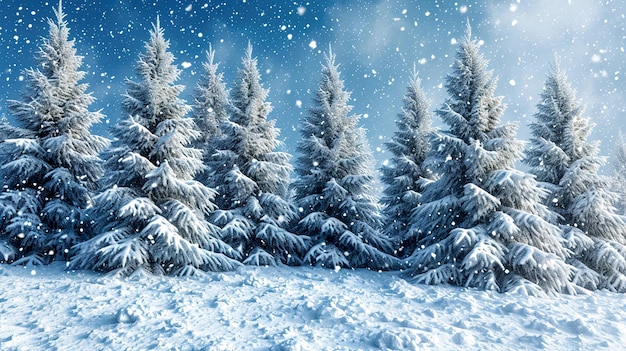 forêt d'hiver dans l'hiver HD 8K papier peint Image photographique de stock