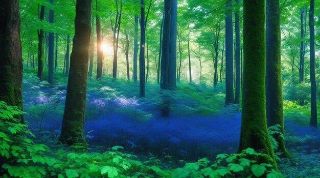 Cette forêt mystique est connue pour son vert