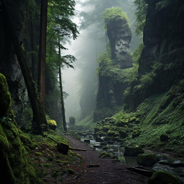 Forêt tropicale de montagne