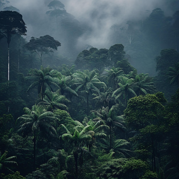 Forêt tropicale sombre