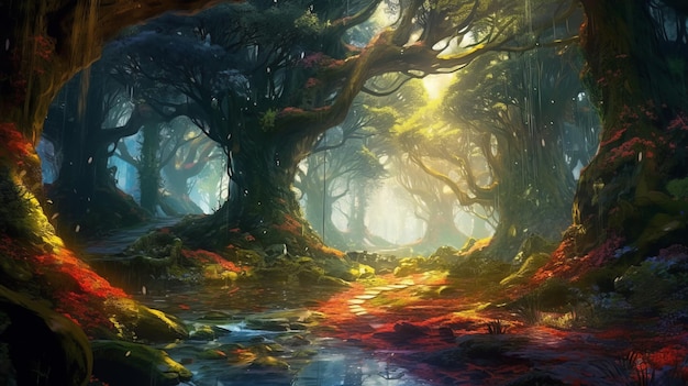 Forêts enchantées Une forêt féerique de magie et de merveilles