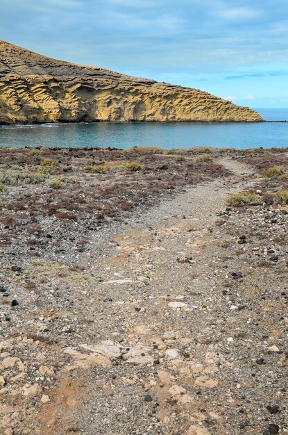 Formation basaltique de roches volcaniques à Gran Canaria