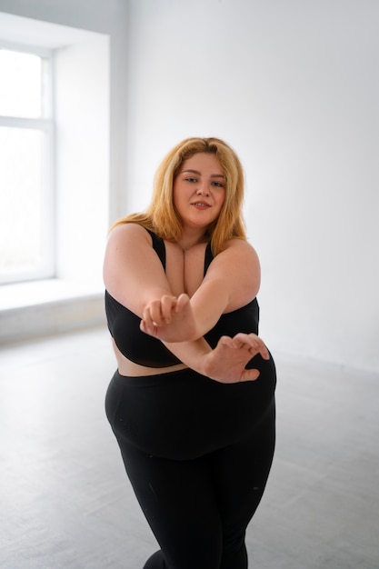 Formation de danseuse professionnelle grande taille vue de face