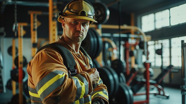 Formation des pompiers et entraînement en salle de sport