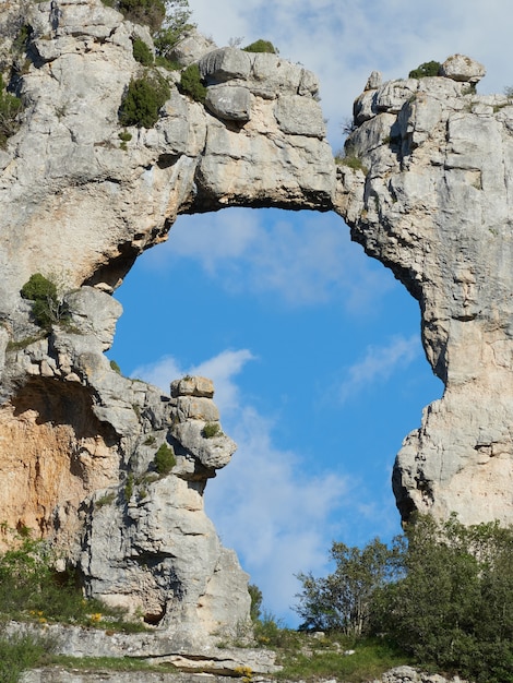 Formation rocheuse en forme de continent africain