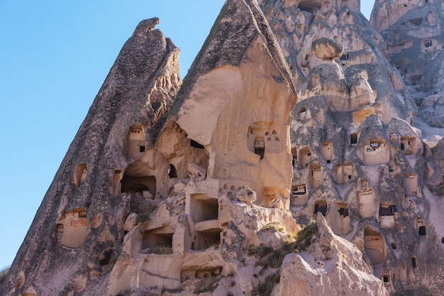 Formation rocheuse inhabituelle dans la célèbre Cappadoce, Turquie