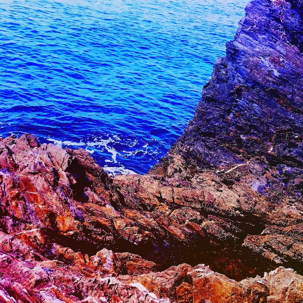 Photo formation rocheuse en mer