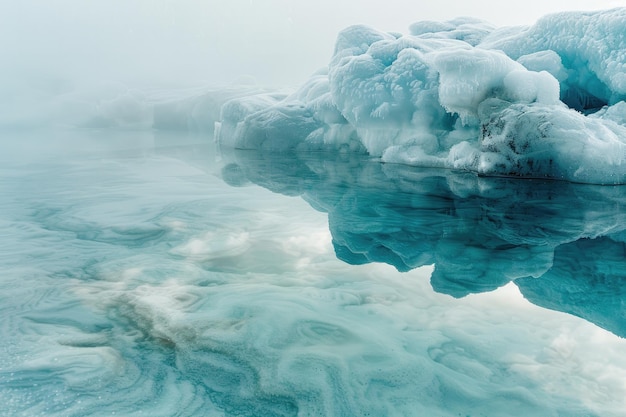 Les formations de glace sont visibles sur cette image.