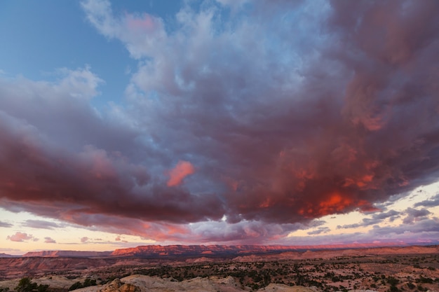 Formations de grès dans l'Utah, États-Unis