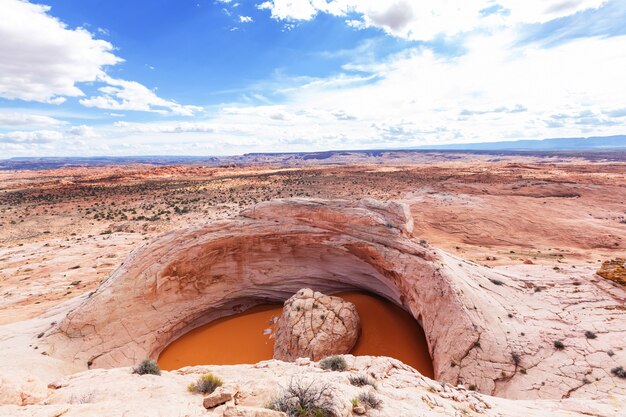 Formations de grès dans l'Utah, États-Unis