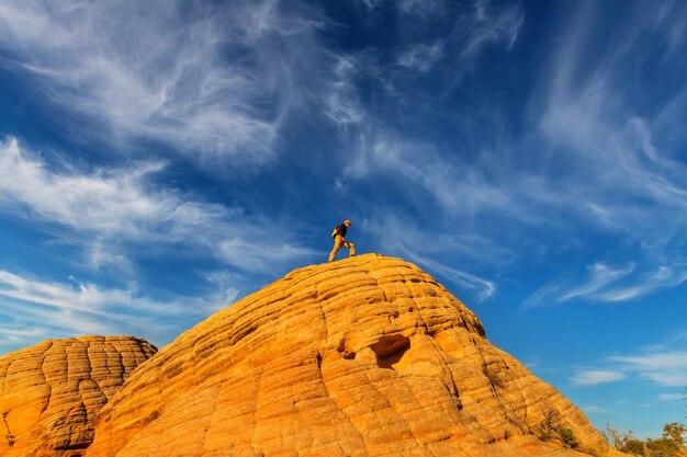 Formations de grès dans l'Utah, États-Unis