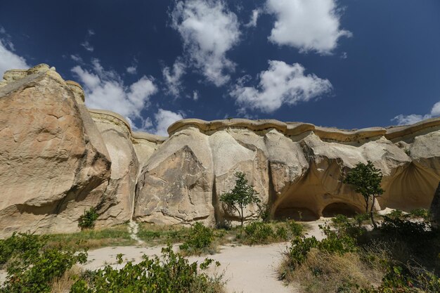 Formations rocheuses dans la vallée des moines de Pasabag Cappadoce Turquie Nevsehir