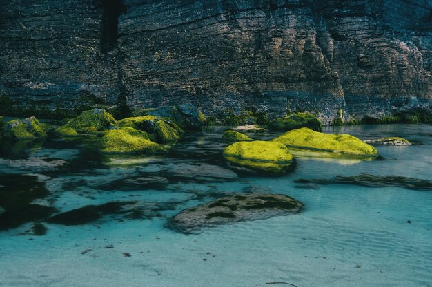 Photo formations rocheuses en mer