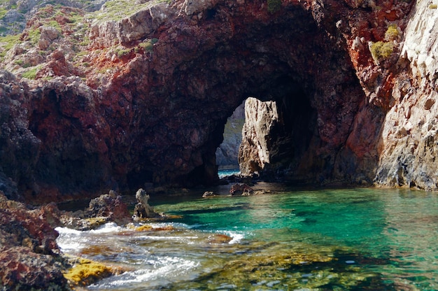 Photo formations rocheuses en mer