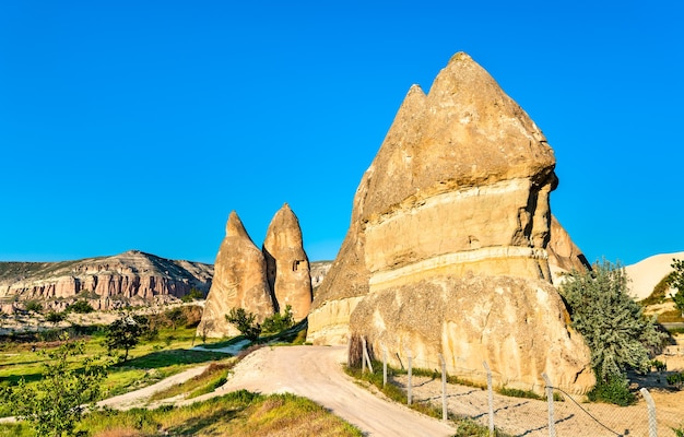 Formations rocheuses de la vallée de Göreme en Cappadoce, Turquie