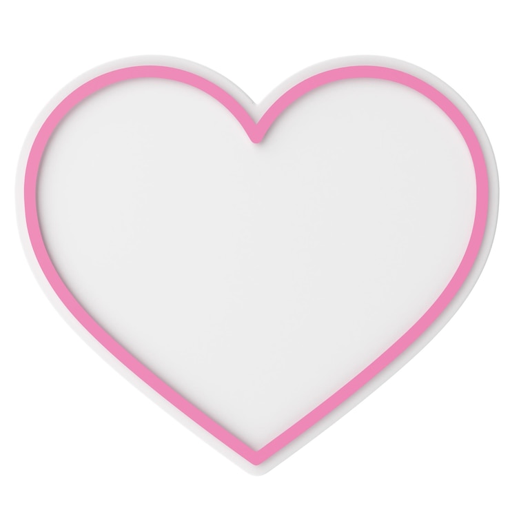 Photo forme de coeur valentine décoration 3d illustration