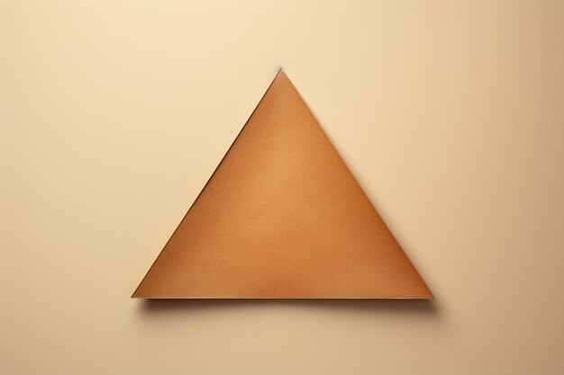 Photo forme de papier triangle photo avec copyspace