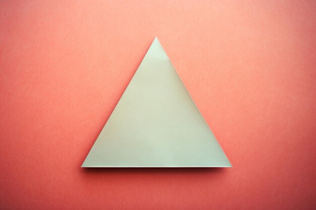 forme de papier triangle photo avec copyspace