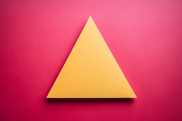 Photo forme de papier triangle photo avec copyspace