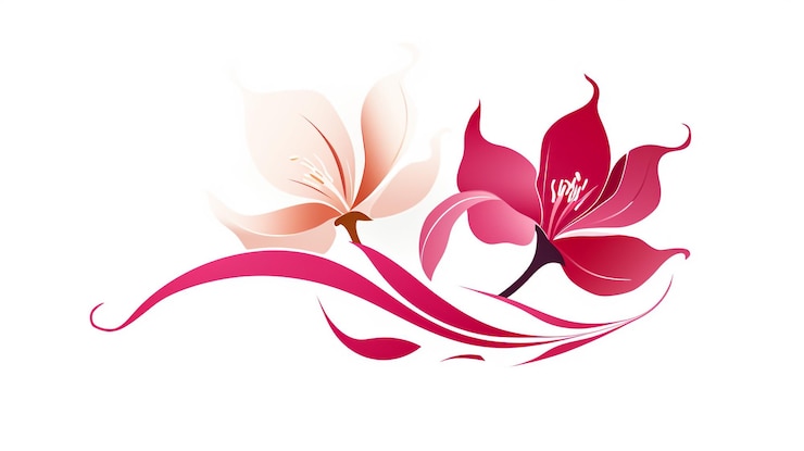 Photo la forme de la tulipe stylise le motif d'arrière-plan