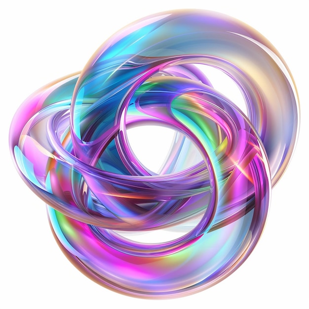 Formes 3D holoabstractes et éléments holographiques 3D ou forme liquide holographique 3D et forme gradiente