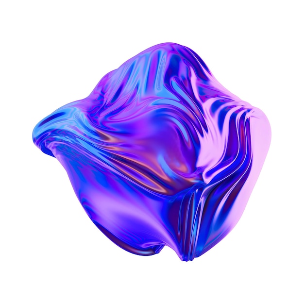 Des formes 3D holologiques abstraites