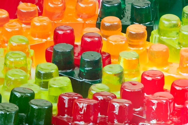 Formes de confiserie en gelée.