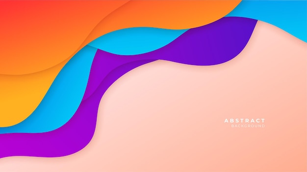Des formes géométriques abstraites colorées, un fond 3D, une illustration vectorielle, un design graphique abstrait, un modèle de bannière, une présentation, un fond, un papier peint, un modèle web.