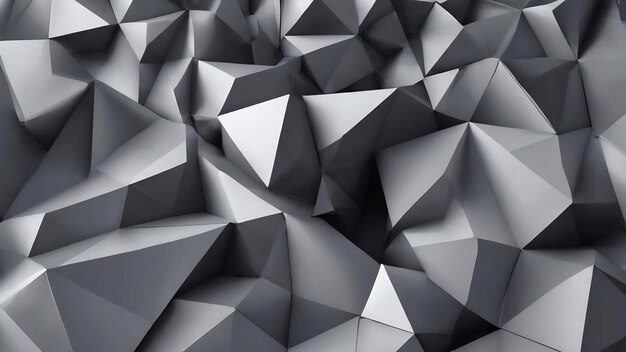 Des formes géométriques abstraites de triangles gris