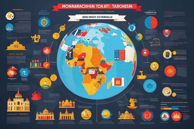 Photo formes de modèle d'infographie vectorielle du gouvernement monarchisme et totalitarisme poster de systèmes politiques