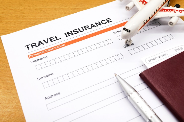 Photo formulaire de demande d&#39;assurance voyage