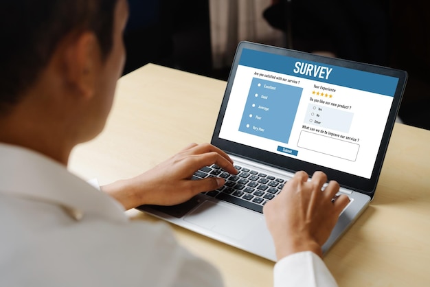 Formulaire d'enquête en ligne pour la collecte d'informations numériques à la mode
