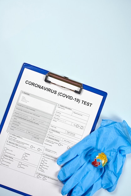 Formulaire de test du coronavirus